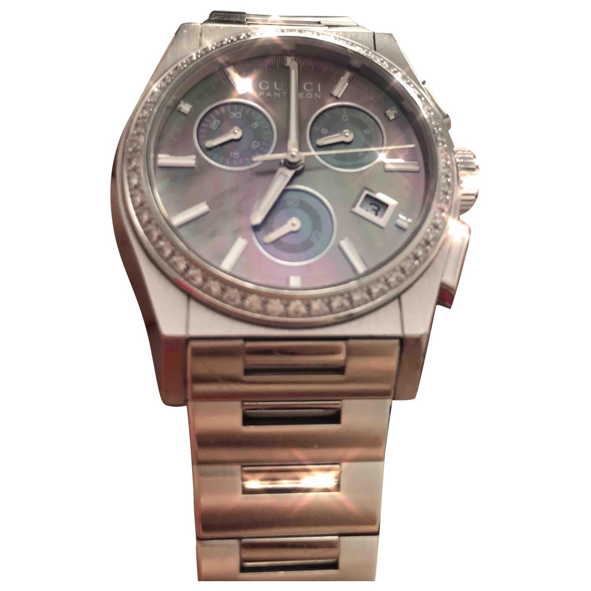 Panthéon watch Gucci Silver in Steel 